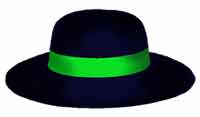 panama hat - grammar school uniform for girls 1930-1940s