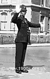 policeman on point duty
