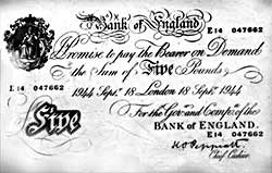 1944 5 pound note