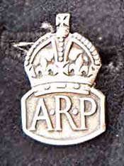 Man's ARP lapel badge, WW2, 1940s