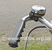 Old thumb-operated bicycle bell