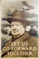 small image - World War Two poster of Winston Churchill