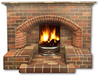 coal fire in a 1940s and 1950s style of grate