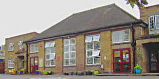 A recent photograph of what was Edgware Primary School in the 1940s