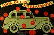 small image of poster on WW2 blackout regulations for cars