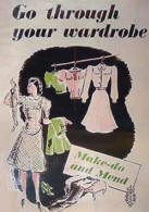 WW2 poster encouraging mending - thumbnail