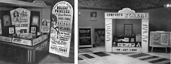 stall in cinema foyer, mid 20th century