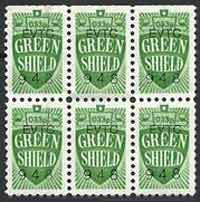 six green shield stamps
