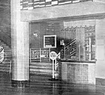 Foyer of a cinema, mid 20th century