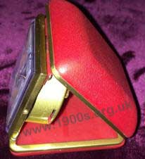 Leather travelling alarm clock, 1960s