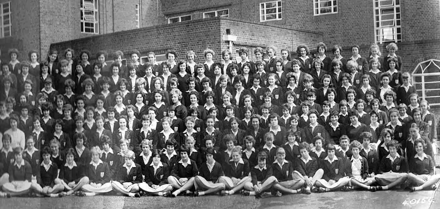 Fifth and final section of the 1961 School photograph for Copthall County Grammar School