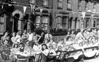 1945 World War Two Street Peace Party, Lopen Road, Edmonton