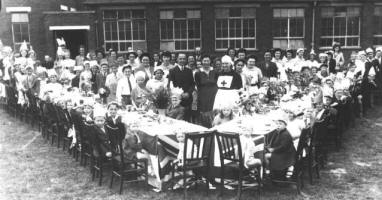 World War Two street peace party for Haselbury Road (which changed its name