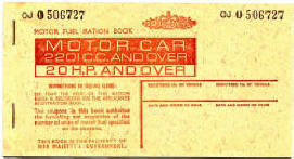 front cover of book of 1973 petrol tokens, thumbnail