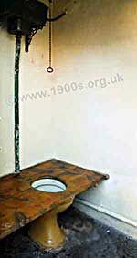 Inside the lavatory of an everyday Victorian/Edwardian terraced house