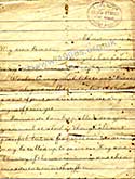 First page of letter, written in an English lesson at school, Christmas 1915 (WW1)