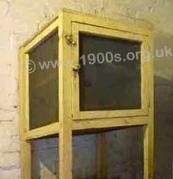 A food safe also called a meat safe, widely used in all houses before 
refrigeration