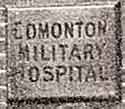 Plaque outside Edmonton Military Hospital