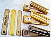 Old wooden pencil boxes