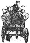 rag and bone man - black and white drawing from the early 1900s