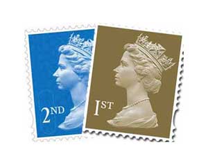 1st and 2nd class postage stamps