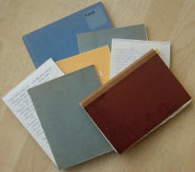 The seven notebooks of packed recollections of life as a child in a working class household in the early years of the twentieth century.